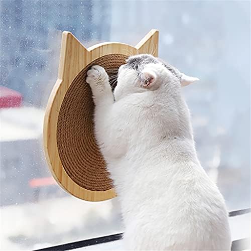 SLATIOM Sisal Cats Scratcher daska za grebanje Mat zidna podloga za grebanje sa usisnom čašom igračka