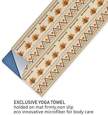 Pokrivač ahenstern joga pokrivač Aztec-Turkey-Gobble-Daybliving Yoga ručnik Yoga Mat ručnik