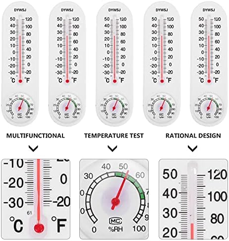 Yardwe 15kom Min higrometar mjerač Temperature Digitalni za vanjsku baštu maksimalno mjerenje vlage za kućne ljubimce zidni viseći staklenik mjerač Kućni Monitor garaža montirana Max