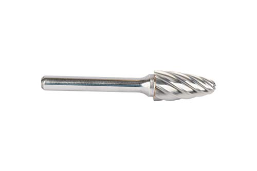 Widia Metal Removal Bur M40578 SF-M, aluminijumska reza, okrugla nosa, prečnik rezanja 12,7 mm, karbid, desni rez, prečnik 6 mm prečnik