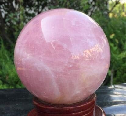 Zamtac 65-70mmMnaral ružičasti ružičasti kristalni kuglica Kvarcni čarobnu ljekovitost reiki sfere