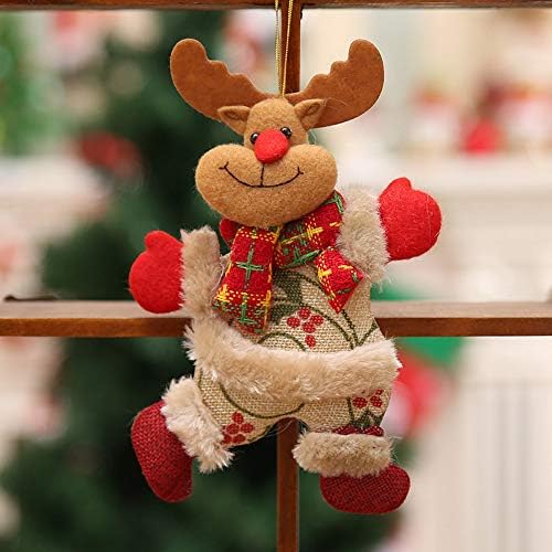 Držač vijenca za ukrase u ormarima Dekoracije Santa poklon visi snjegonski igračka božićna lutka kućni