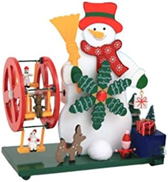 Zhyh Christmas Snowman Sky Decoration u obliku kotača u obliku kotača Božićno drv
