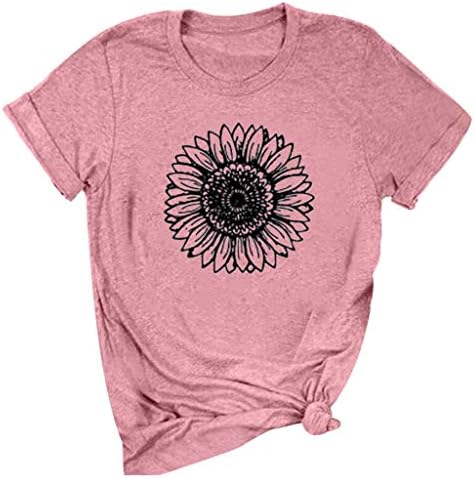 Vifucz majice za tinejdžerske djevojke smiješno slatke thirts casual sumflower ispis bluza Havajske