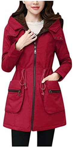 Vanjski vodootporni kaput plus baršun, ženska kapuljača sa čvrstim plusom veličine vučne jakne za