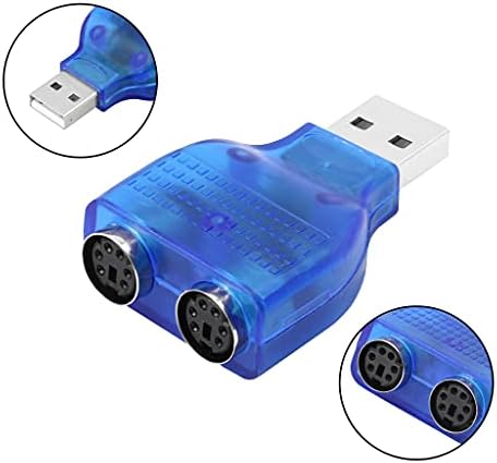 Yacsejao USB do PS2 adapter USB A mužjak do dual PS / 2 ženska cemporter za tipkovnicu miša