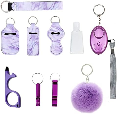 Fanutopie Safety-Set privjesaka za žene, set privjesaka za ključeve, pokloni sa ličnim alarmom, ručni remen, Komplet dodatne opreme za djevojčice