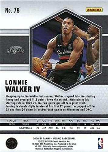 2020-21 Panini Mosaic 79 Lonnie Walker IV San Antonio Spurs NBA košarkaška trgovačka karta