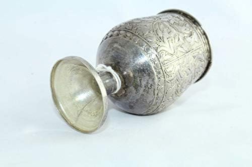 Rajasthan Gems Antikni Tradicionalni ručno izrađeni dizajn Legirani Srebrni paket mjera 60ml, staklo