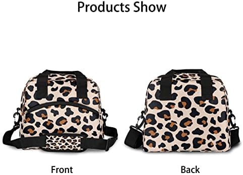 Leopard Cheetah izolovana torba za ručak za žene odrasle tinejdžerke modni Print velika hladnjača