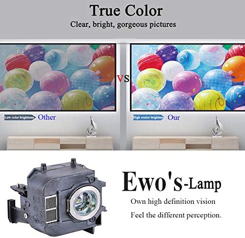 EWO-ova ELP50 zamjenska svjetla za zamjenu za Epson ELPLP50 / V13H010L50 PowerLite 84 84+ 825