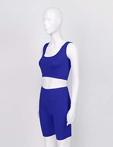 Xunzoo ženska trakcijska set 2 komada odjeća sa škap rezervoara za izrez gornje i kratke hlače Work Active odjeće