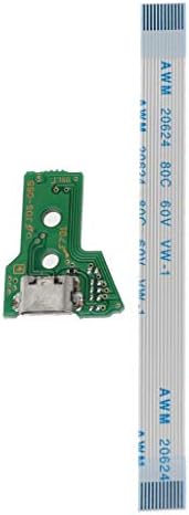 不 适用 Zamijenite USB punjenje PORT SOCket ploča za JDS-055 PS4 kontroler, sa 12Pin Flex Ribbon kabel