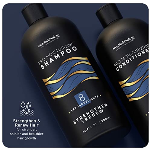 New York Biology Pro hidratantni šampon i regenerator 16,9 oz - sulfatni šampon za kosu i suhu oštećenu