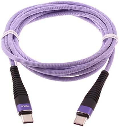 Purple 10FT PD kabl Tip-C do USB-C Brzi kabel brze punjač Dodatna dugačka žičana žica Kompatibilna sa Huawei Google Nexus 6p - čast 8 - Mate 10 - MATE 10 PRO - MATE 10 PRO - MATE 10
