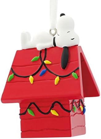 Hallmark Božić Ornament kikiriki Snoopy na ukras kuća za pse