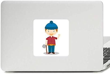 Plava šešinska majica Kanada Cartoon Decal Vinil Paster Laptop naljepnica za naljepnice