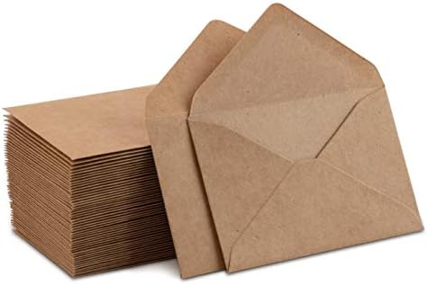 Kraft mini omotnice Brown Kraft koverte za poklon kartice i vizitke