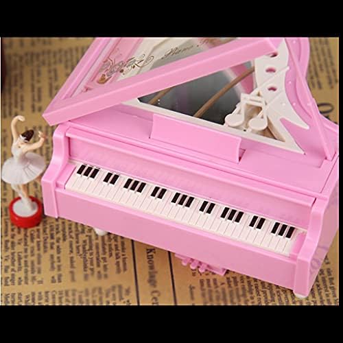 Gkmjki Romantic Piano Model Music Box Ballerina Musical Boxes Kućni dekoracija Rođendan Vjenčani poklon (boja: