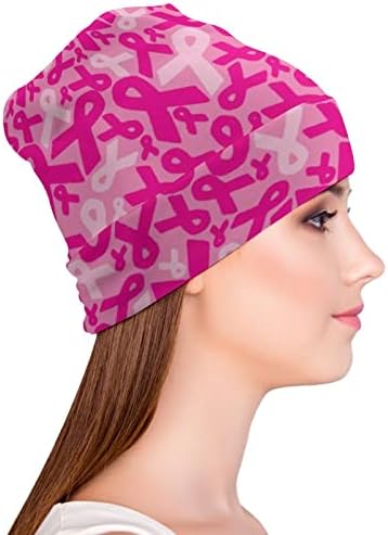 BAIKUTOUAN Pink Cancer ribons Print kapice za muškarce žene sa dizajnom Lobanja kapa