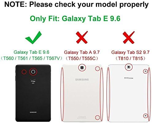FINTIE FOLIO futrola za Samsung Galaxy Tab E 9.6 - Slim Fit Premium veganski kožni poklopac za karticu E / kartica