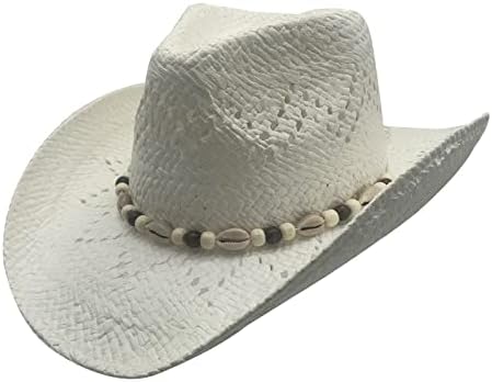 Willheoy tkani slamnati kaubojski šešir Zapadni šeširi za muškarce kostim kaubojke za žene