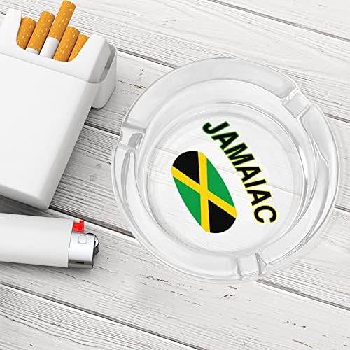 Jamajka Zastava države, Jamajčka zastava Glass Ashtray okrugli cigarete Držač nosača pepela za
