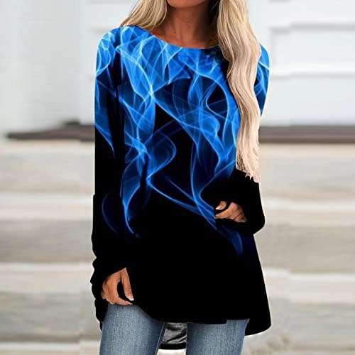 Majice za teen djevojke Žene Smiješne grafike Odštampeni Ležerne prilike kratki pulover s dugim