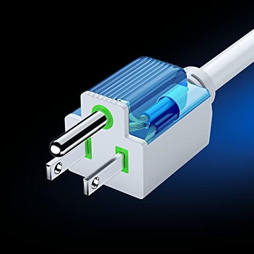 Maximm produžni kabel 2 FT bijeli kablovi za napajanje u zatvorenom 16 mjerivu žicu za teške uvjete ETL