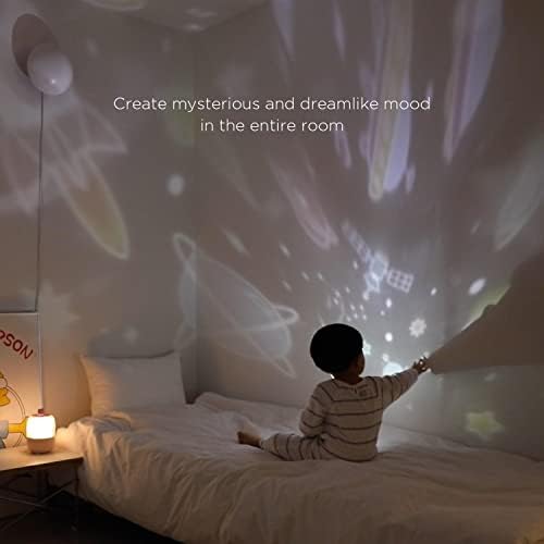 mooas Wonderland rotirajući projektor Melody Nightlight , rotirajuća noćna lampa za 360°, noćna