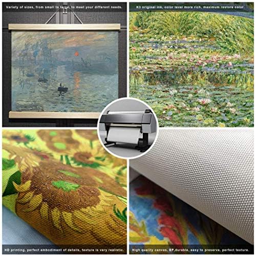 Zotuoart Impresionist Claude Monet ulje na platnu štampana replika-krajolik GICLEE platno štampa umjetničko djelo Scroll Poster Wall Art Landscape u blizini Montecarla 1883 16x12inch