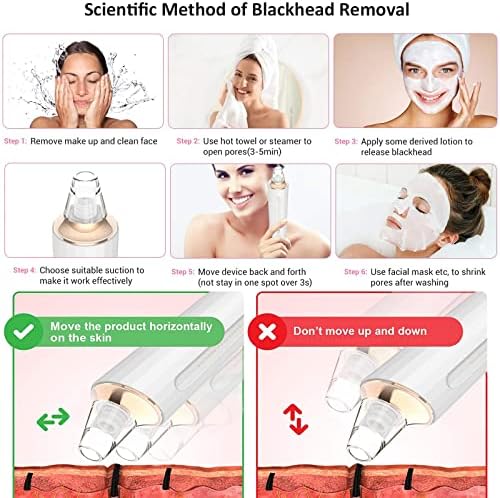 Blackhead Remover pore usisivač, najnoviji nadograđeni USB punjivi komplet za uklanjanje pora za lice sa 3