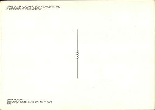 James Dickey, 1982 Columbia, Južna Karolina SC Original Vintage razglednica