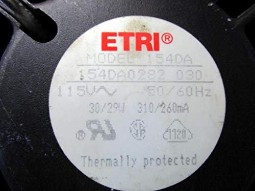 ETRI 154DA0282030 Aksijalni ventilator 115V 50 / 60Hz