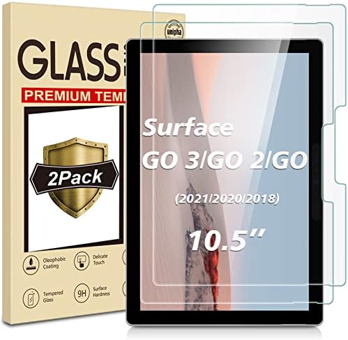 Watana [2 paketa] zaštitnik ekrana za Surface Go 3 / Surface Go 2 / Surface Go, HD Clear, Anti-scratch, bez mjehurića,