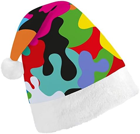 Svijetli maskirni uzorak Božićni šešir Santa šešir smiješni Božićni šeširi praznični šeširi za