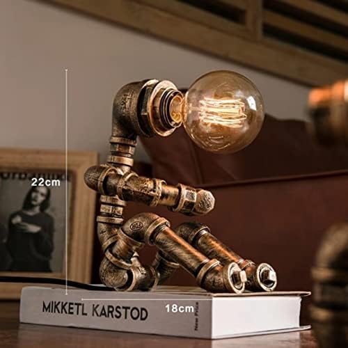 MFVV Industrijske robotske svjetiljke Retro stil Steampunk lampica hladna i slatka stolna svjetiljka