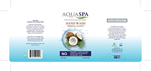 Aqua Spa Za Pranje Ruku Tropical Coconut 16 Oz