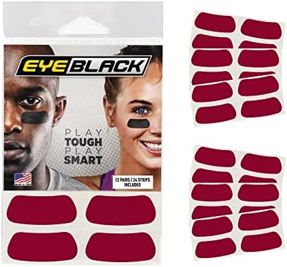 Eyeblack u traku očiju za atletske sportske ekipe - poboljšanje performansi, prikaži timski duh, udobne, trake za jednostavno nanošenje; Savršeno za Dan igre, praksu i prvenstvo