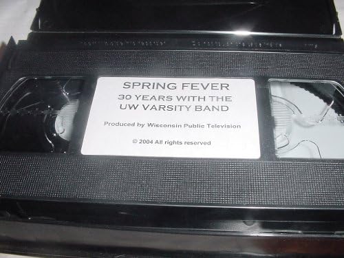 Video kaseta VHS iz Wisconsin Javna televizijska vedrog groznica 30 godina sa UW varsity bend. Univerzitet u