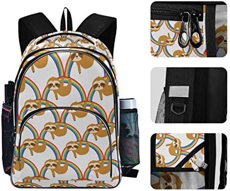 Alaza lenjosti na Rainbow Mermaid Travel Laptop Backpack College School Računarska torba za