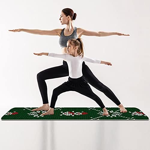 Siebzeh Knit Božić Santa Premium debeli Yoga Mat Eco Friendly gumene zdravlje & amp; fitnes non Slip Mat za