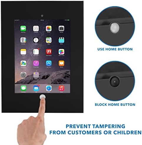 Uzjaši! IPad protiv krađe 8 zidni nosač / zaključavanje iPad 10.2 zidni Kiosk | sigurnosni iPad 10.2 kućište za iPad 8. generacije 10.2 inča ili 10.5 iPad Pro