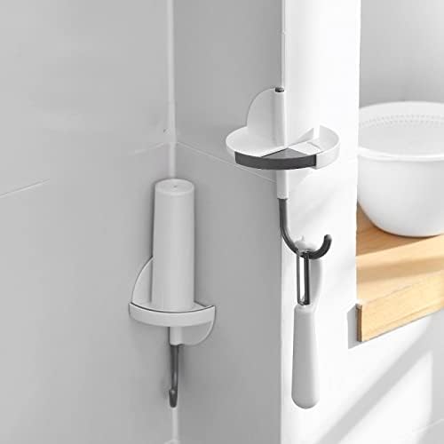 Abloox Zidne kuke Domaće rotirajuće kuke Ne-perforirane za kuhinju kupatilo jednostavne ljepljive kuke