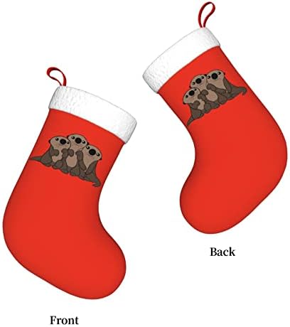 Yuyuy Slatko morsko morsko vitche božićne čarape za odmor Kamin Smokavicu 18 inča čarape