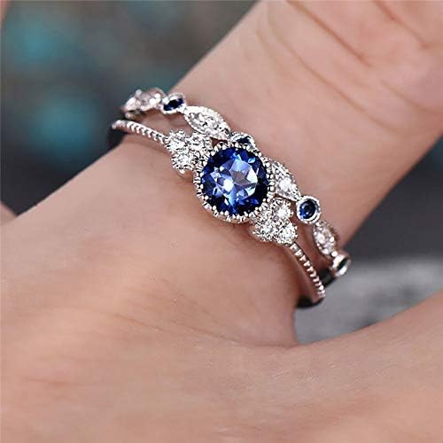 2023 Novo ženski modni dijamantni prsten za nekoliko nakita 1 par prsten set veličine 8 prstenova