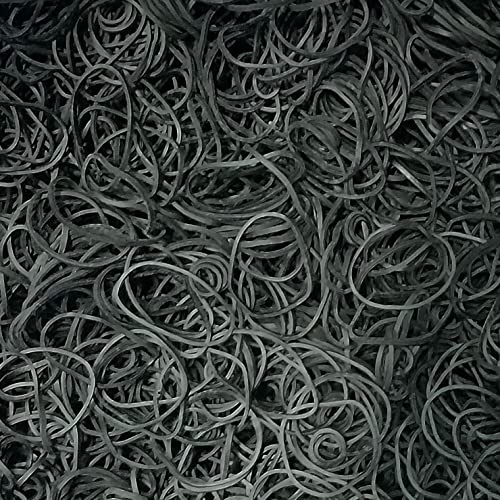 200, jumbo veličine, crna boja, SAD su napravili gumene trake za kosu za ponijeve repove i pletenice