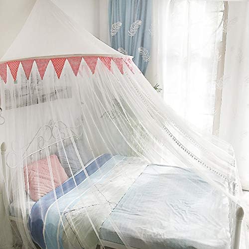 ASDFGH Dome princeza mreža za komarce Netetne zavjese, čipkasta djeca mreža za komarce veliki ekran mreža za krevet Nadstrešnica Home & putovanje, besplatna instalacija-B 180x220cm