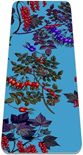 Dragon Sword Retro Vintage Floral Pattern Premium Thick Yoga Mat Eco Friendly Rubber Health & amp; fitnes Non