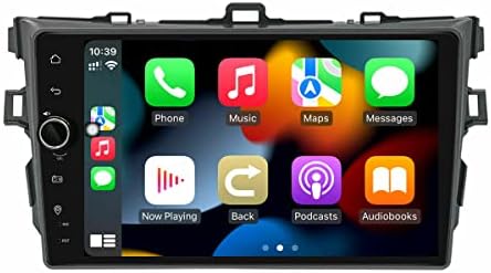 Joying Android Auto Stereo za Toyota Corolla 2008 2009 2010 2011 2012 2013, 9 inčni Auto Radio 1280 x 800p 4GB+64GB sa Wireless CarPlay, Android Auto, 5G WiFi, GPS navigacija, FM/AM, DSP, SWC